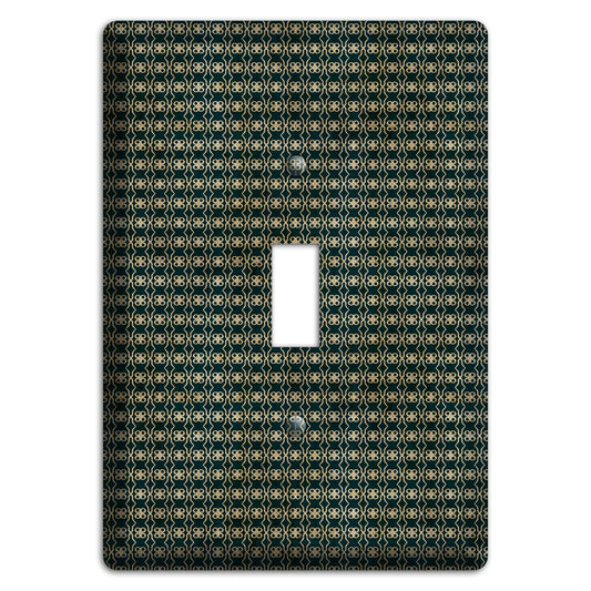Dark Green Grunge Tiny Tiled Tapestry 2 Cover Plates