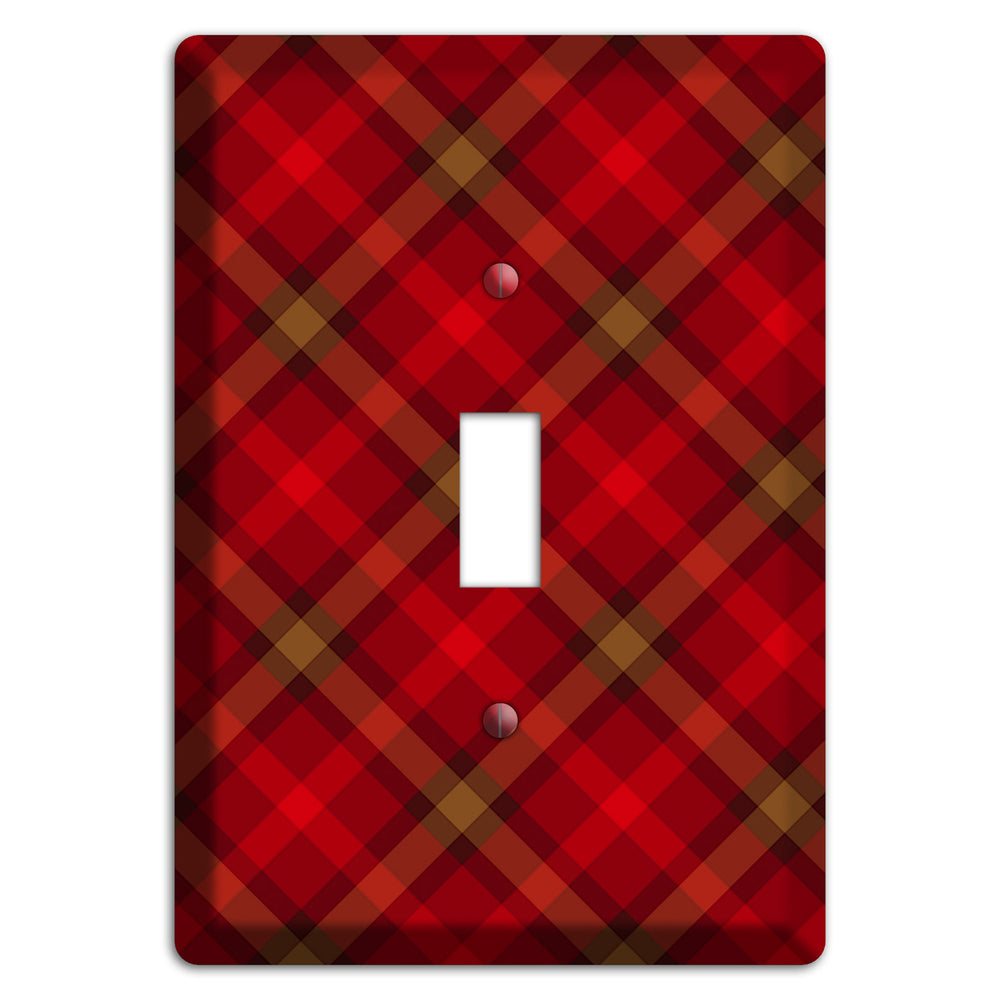 Red Tartan Cover Plates