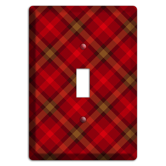 Red Tartan Cover Plates