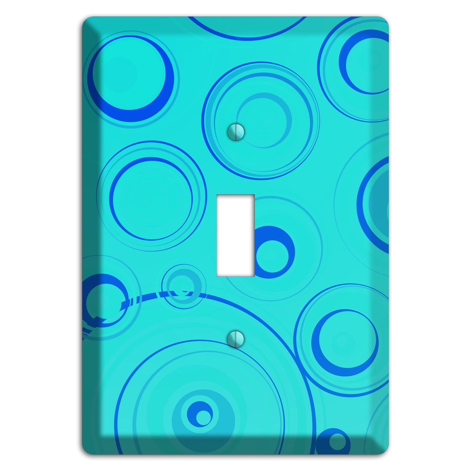 Turquoise Circles Cover Plates