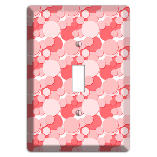 Multi Pink Bubble Dots Cover Plates