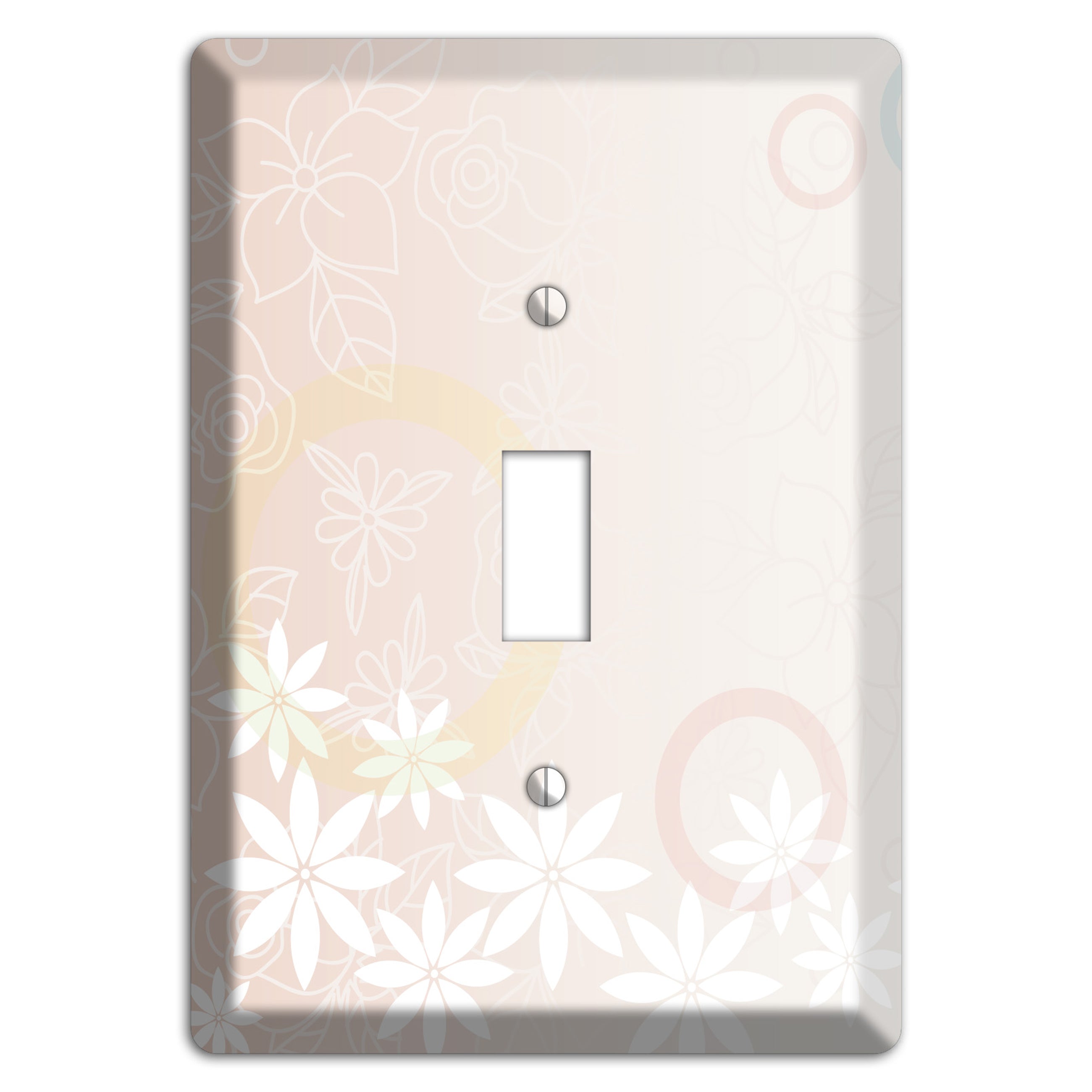 Mauve Floral Cover Plates