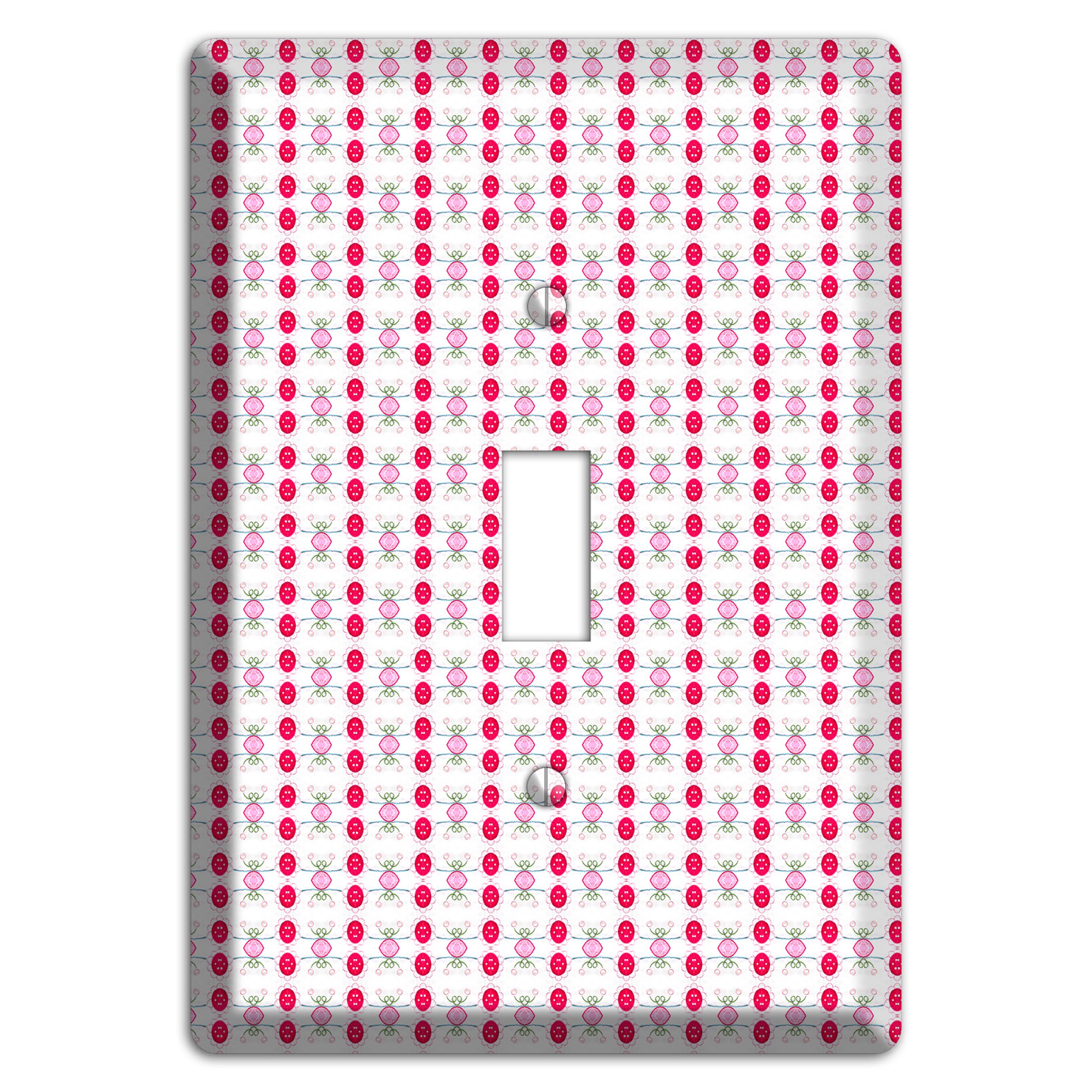 Multi Pink Cartouche Cover Plates