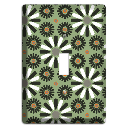 Olive with Scandinavian Floral Cover Plates