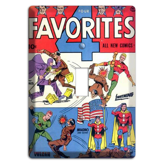 Lightning Vintage Comics Cover Plates