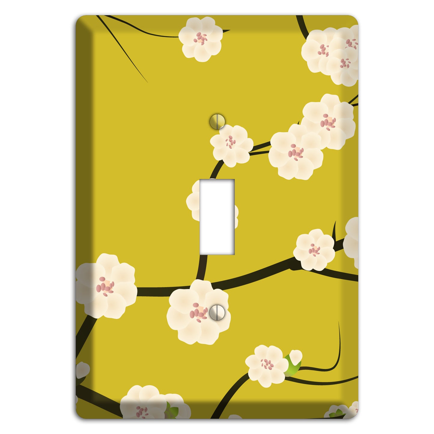 Yellow Chery Blossoms Cover Plates