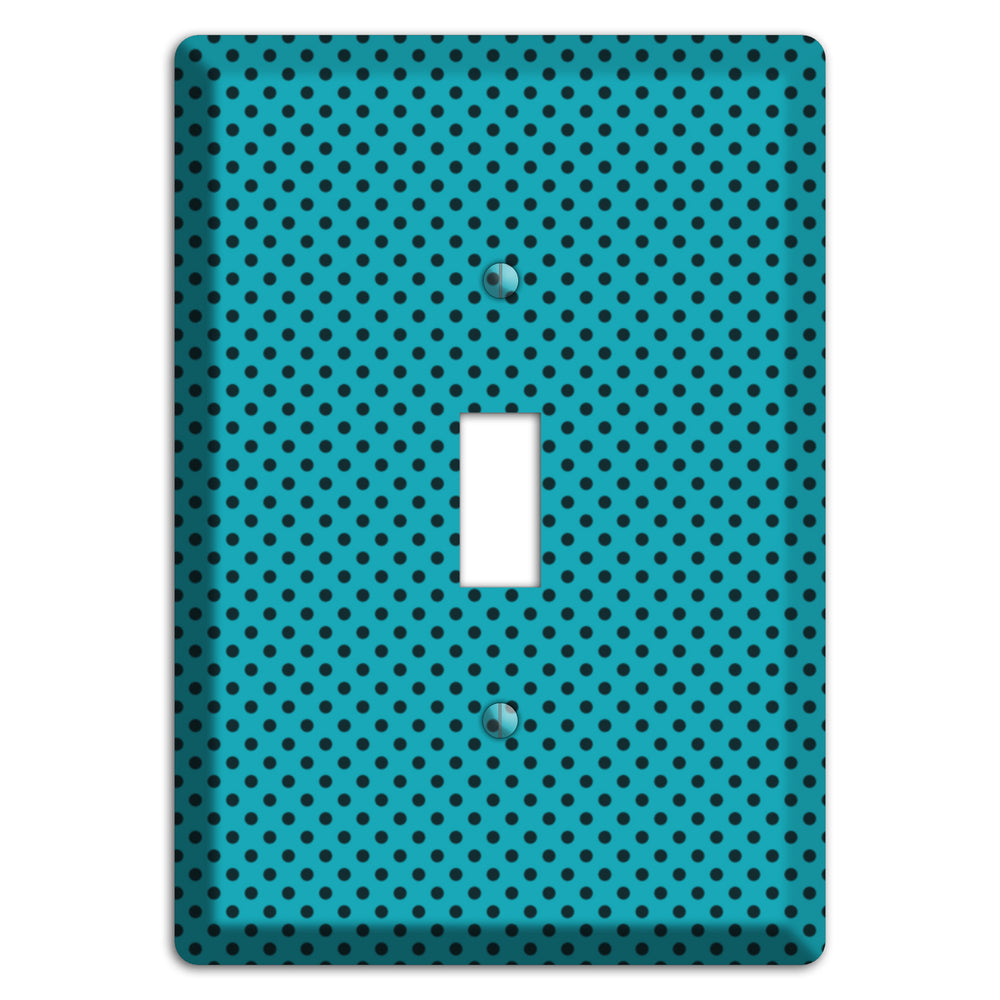 Turquoise with Polka Dots Cover Plates