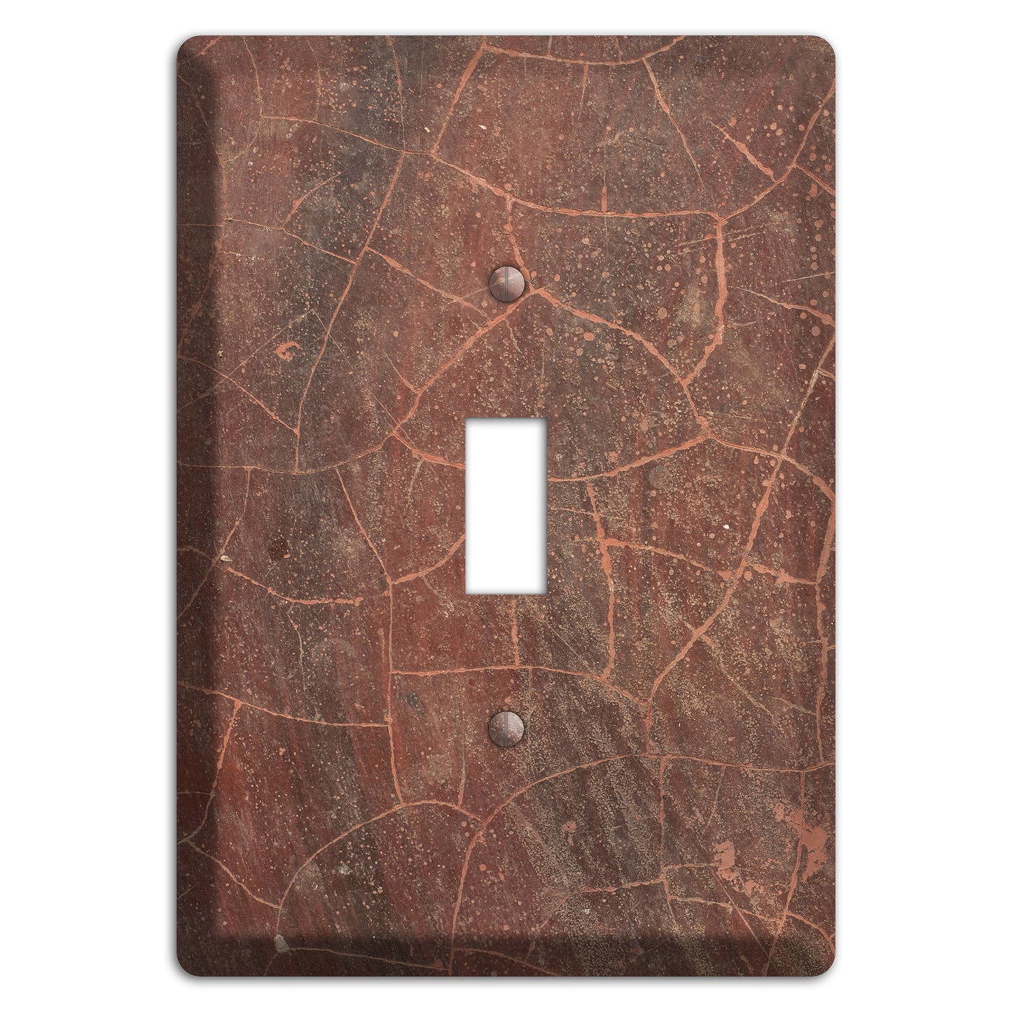 Maroon Cracked Concrete Cover Plates