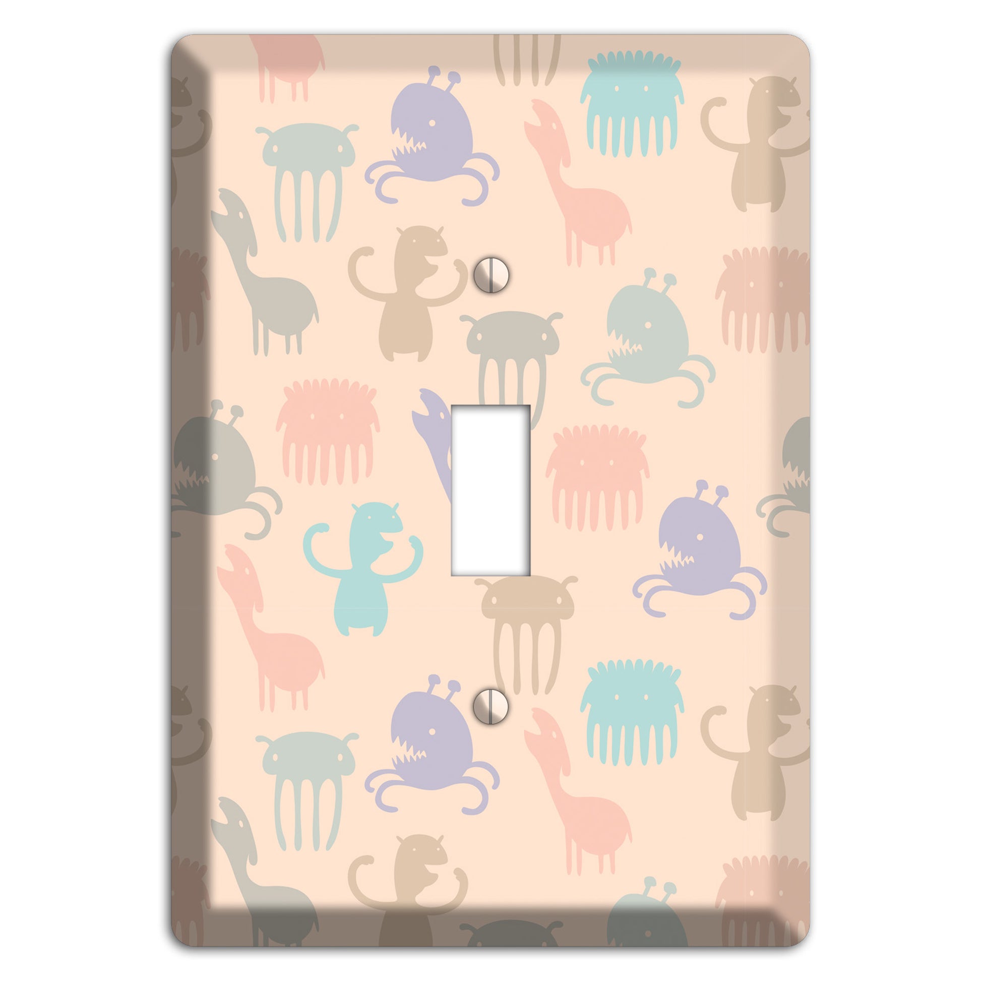 Green Grunge Floral Contour Cover Plates