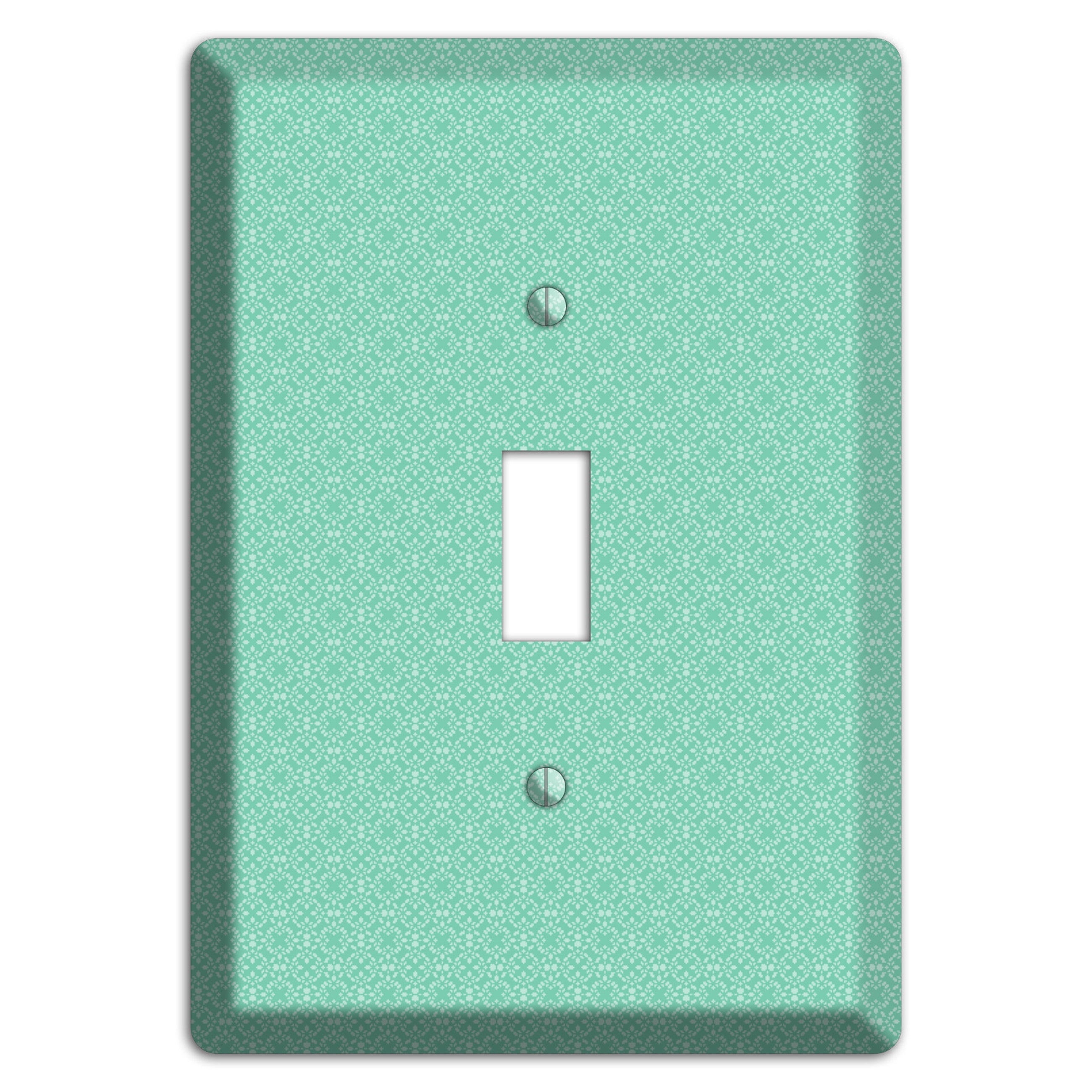 Aqua Calico Cartouche Cover Plates