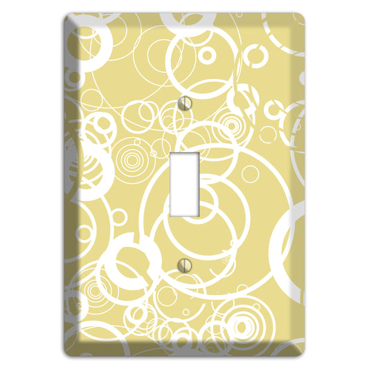 Beige with White Rings Cover Plates