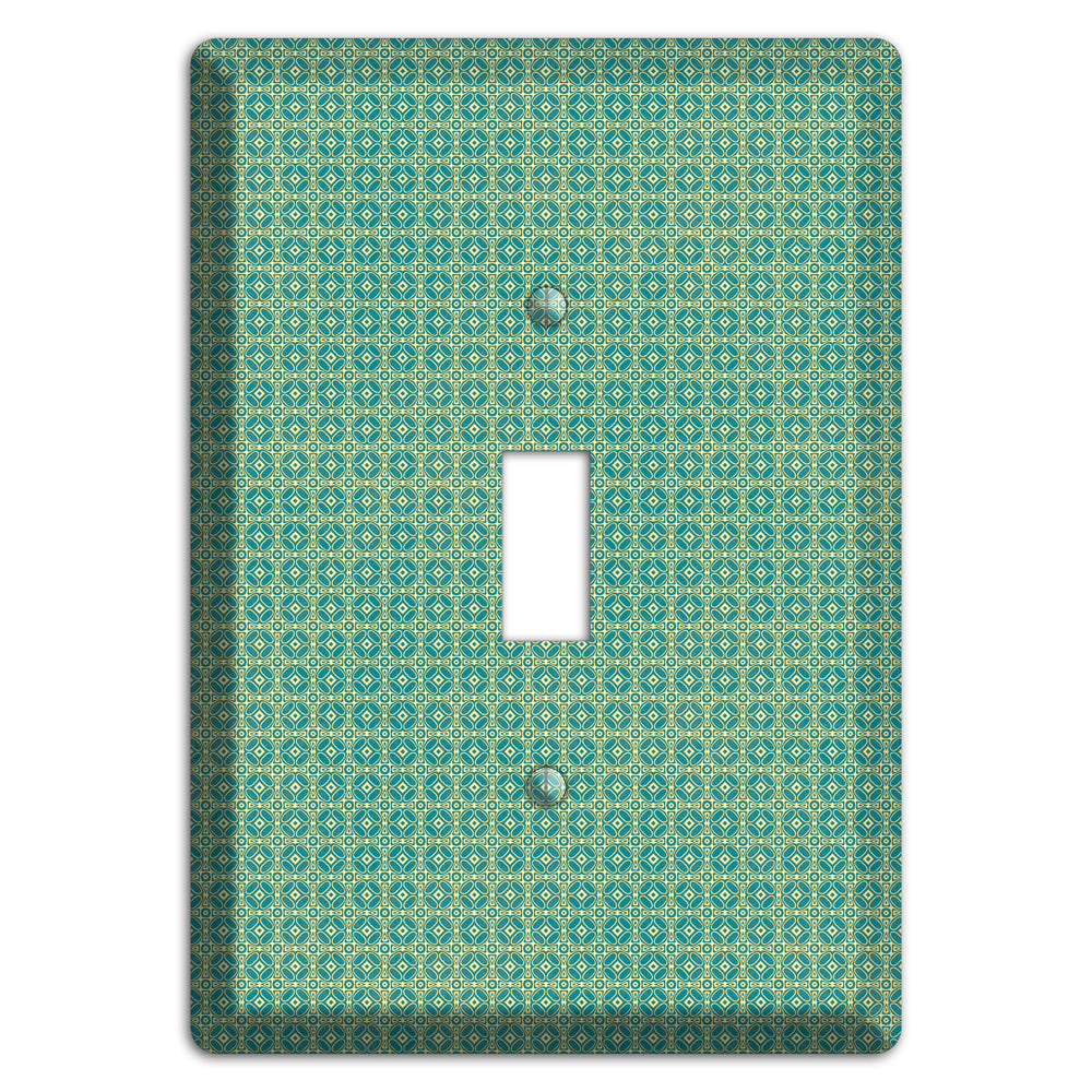 Multi Soft Green Arabesque Cover Plates