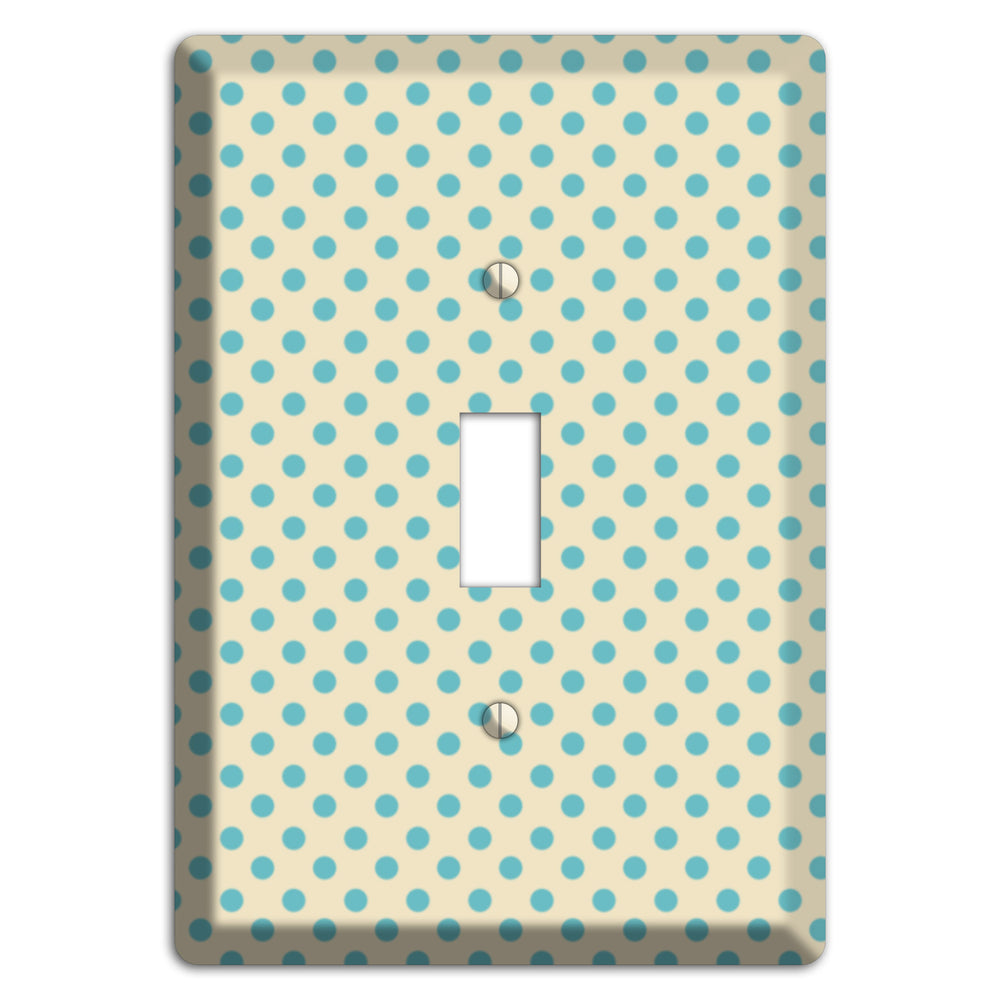 Soft Green Polka Dots Cover Plates