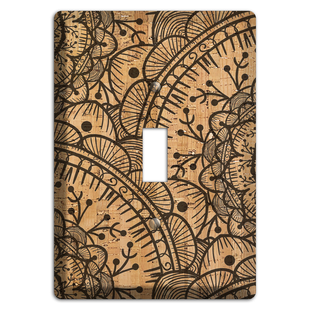Mandala Cork Cover Plates