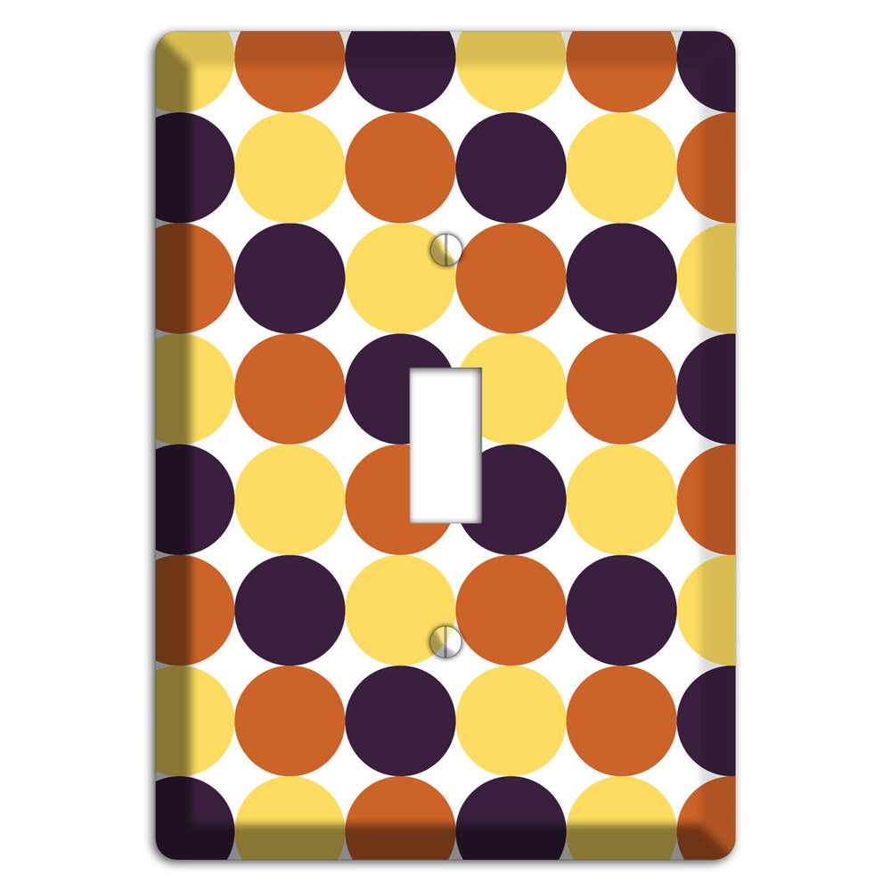 Yellow Umber Black Dots Cover Plates