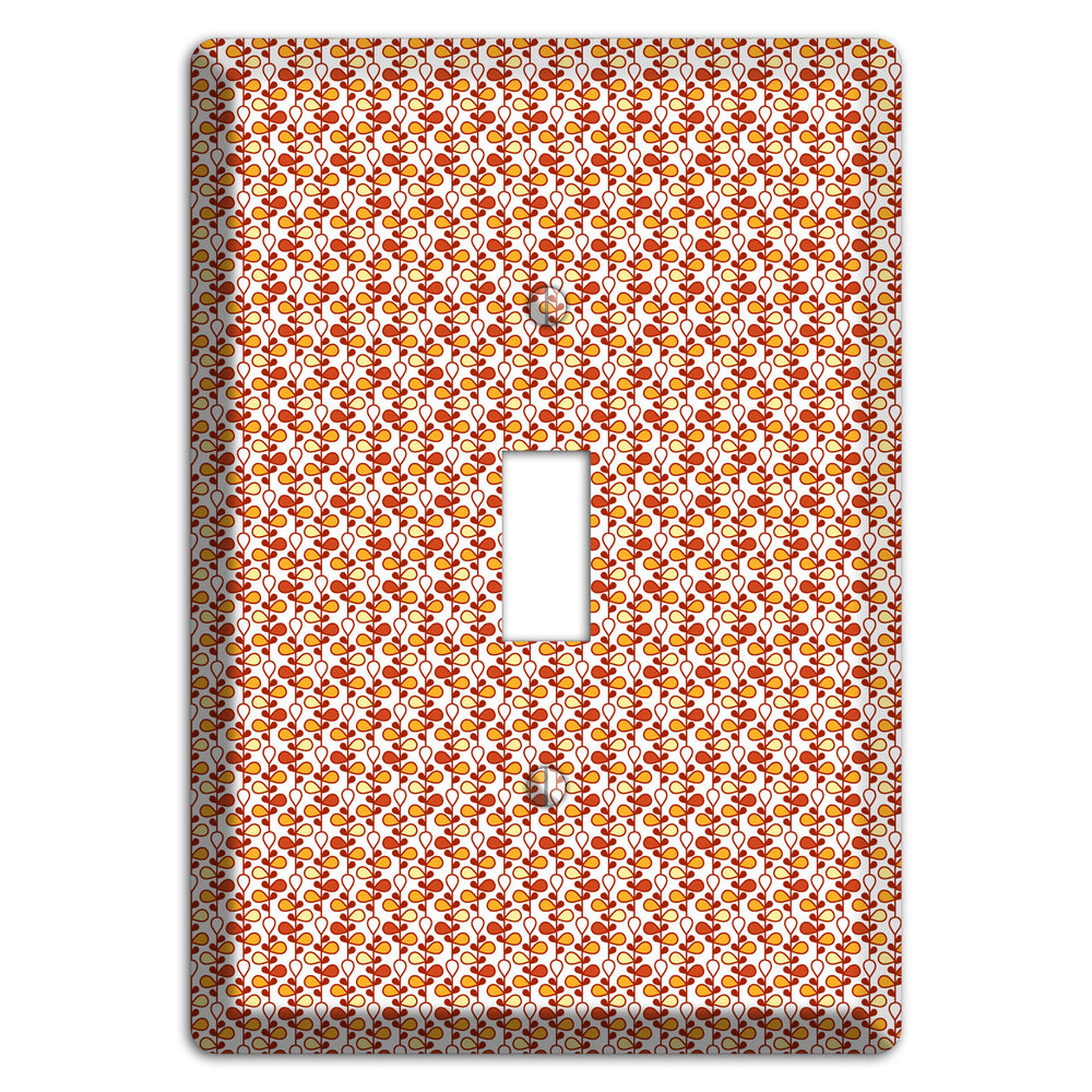 Tiny White Teardrop Vine Cover Plates