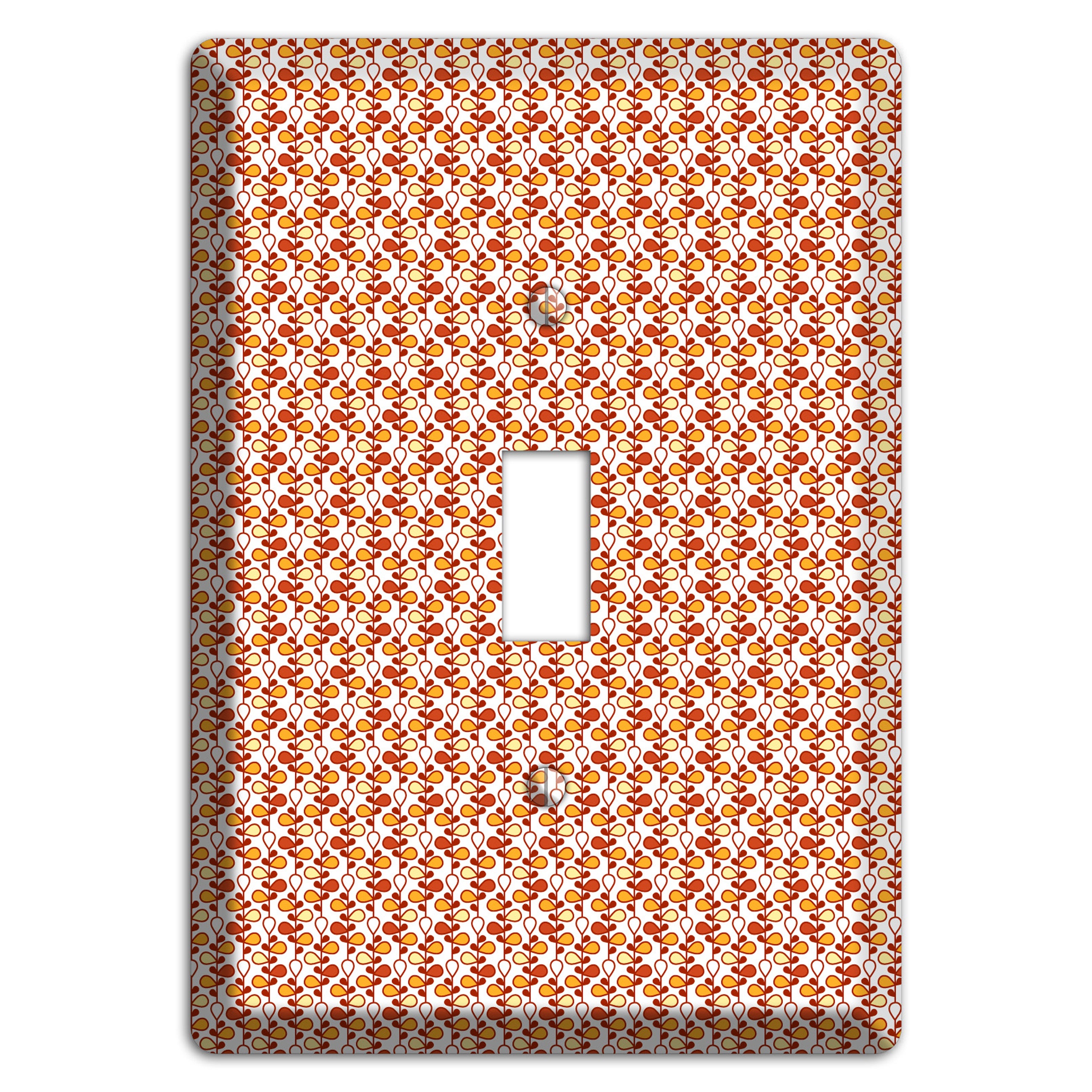 Tiny White Teardrop Vine Cover Plates