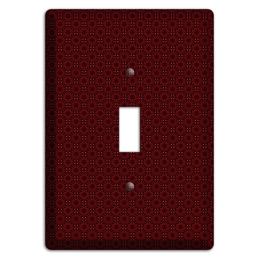 Maroon Checkered Foulard Cover Plates