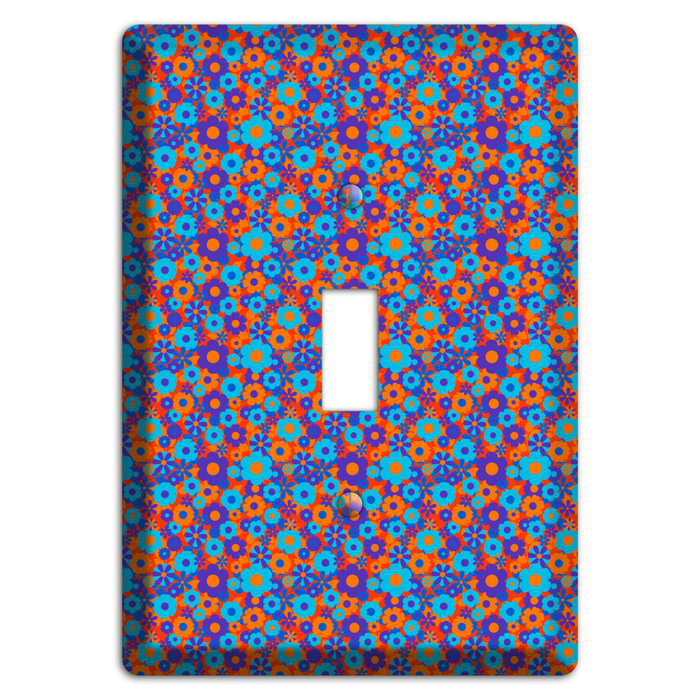 Blue Purple Calico Cover Plates