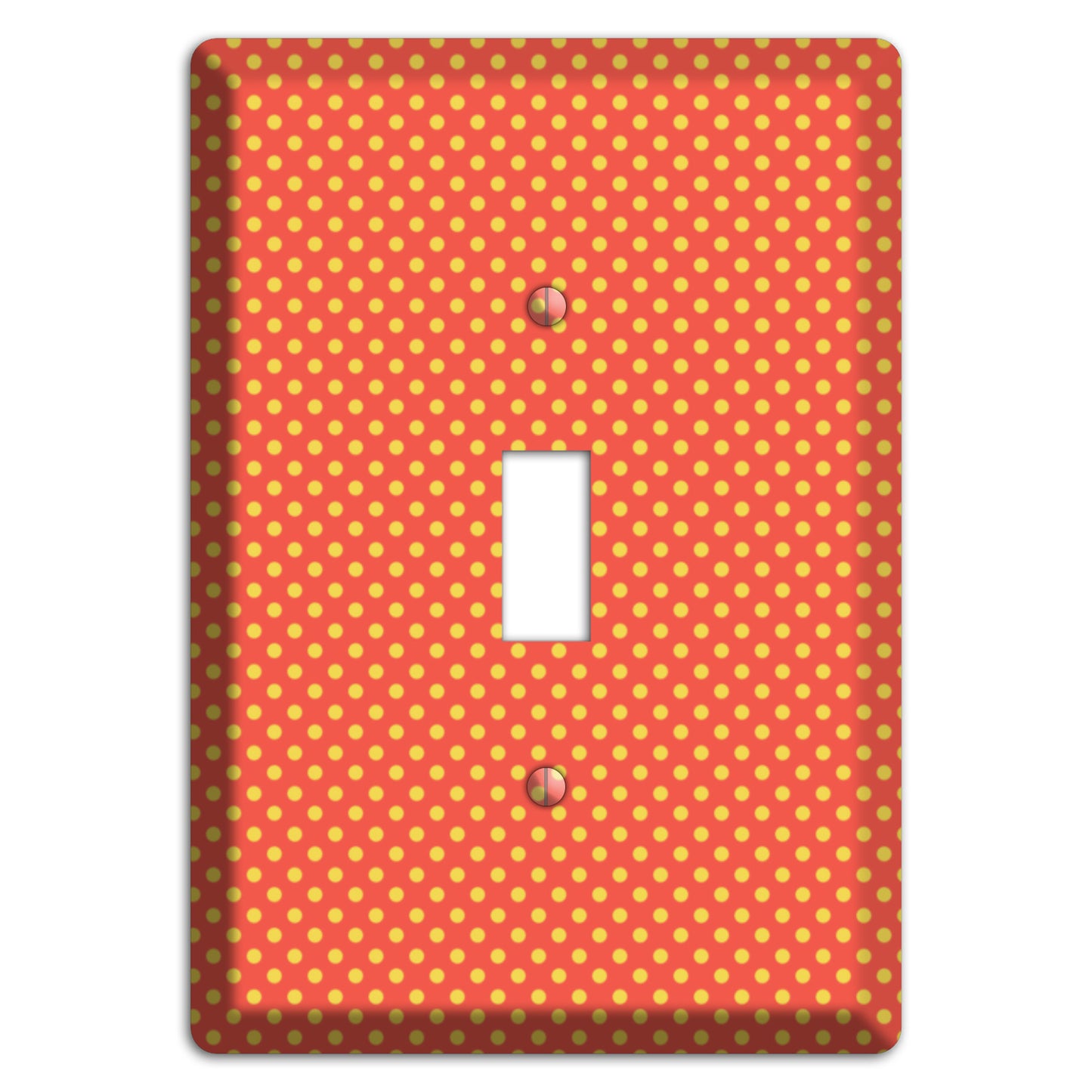 Orange Multi Tiny Polka Dots Cover Plates