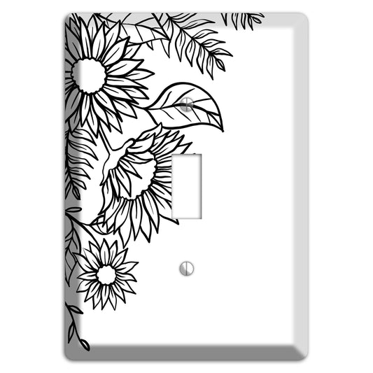 Hand-Drawn Floral 5 Cover Plates