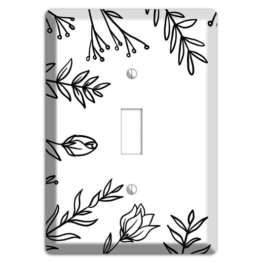 Hand-Drawn Floral 36 Cover Plates