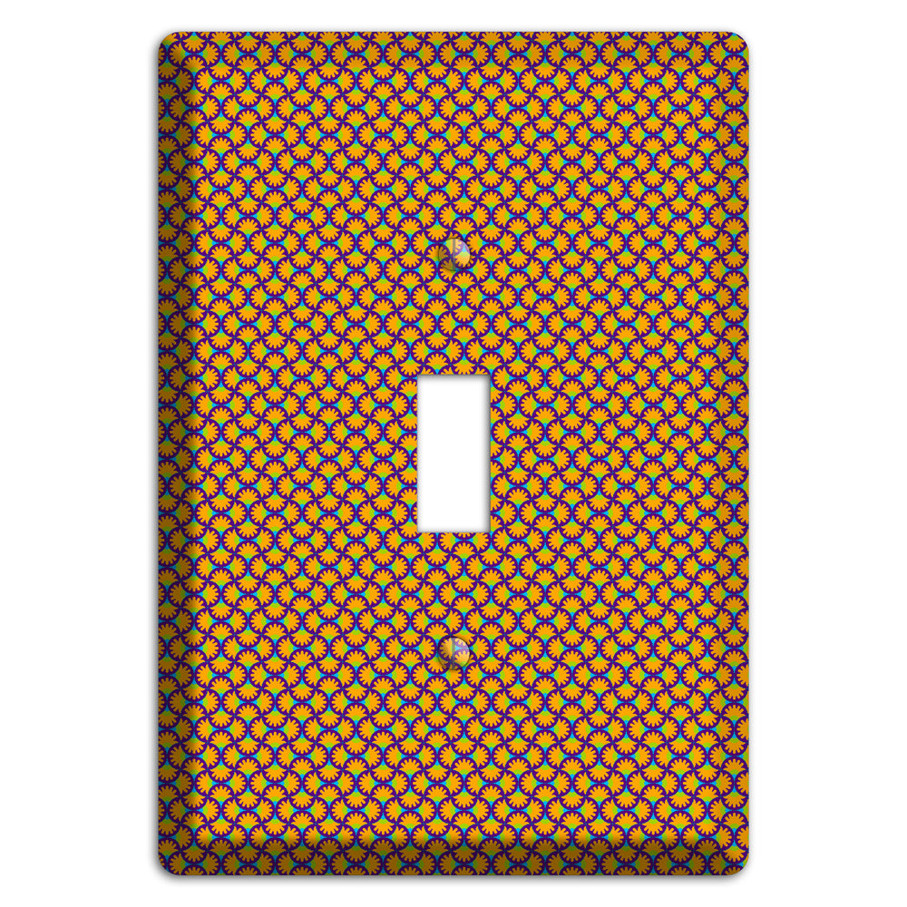 Purple Orange Green Scallop Translation Cover Plates
