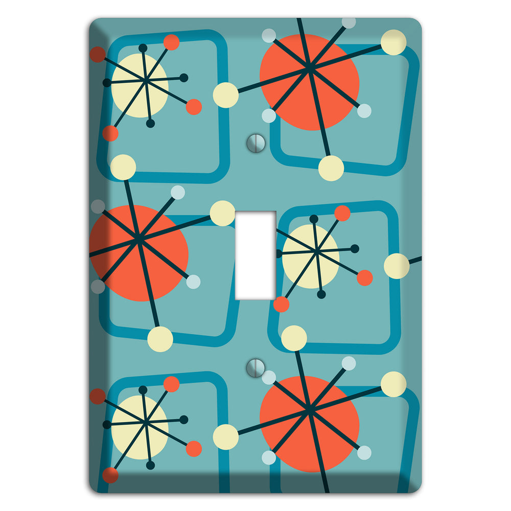 Orange Atomic Burst Cover Plates