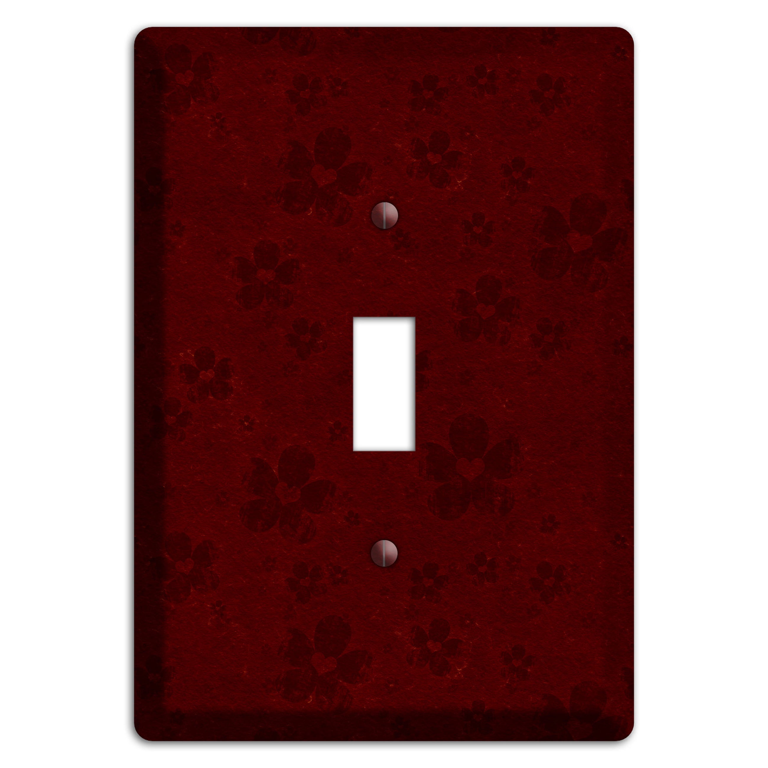 Maroon Grunge Suzani 2 Cover Plates