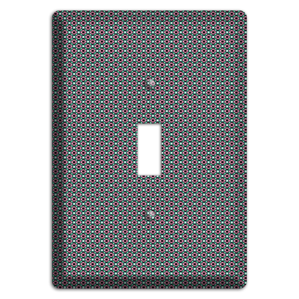 Green Red Grey Geometric Cover Plates