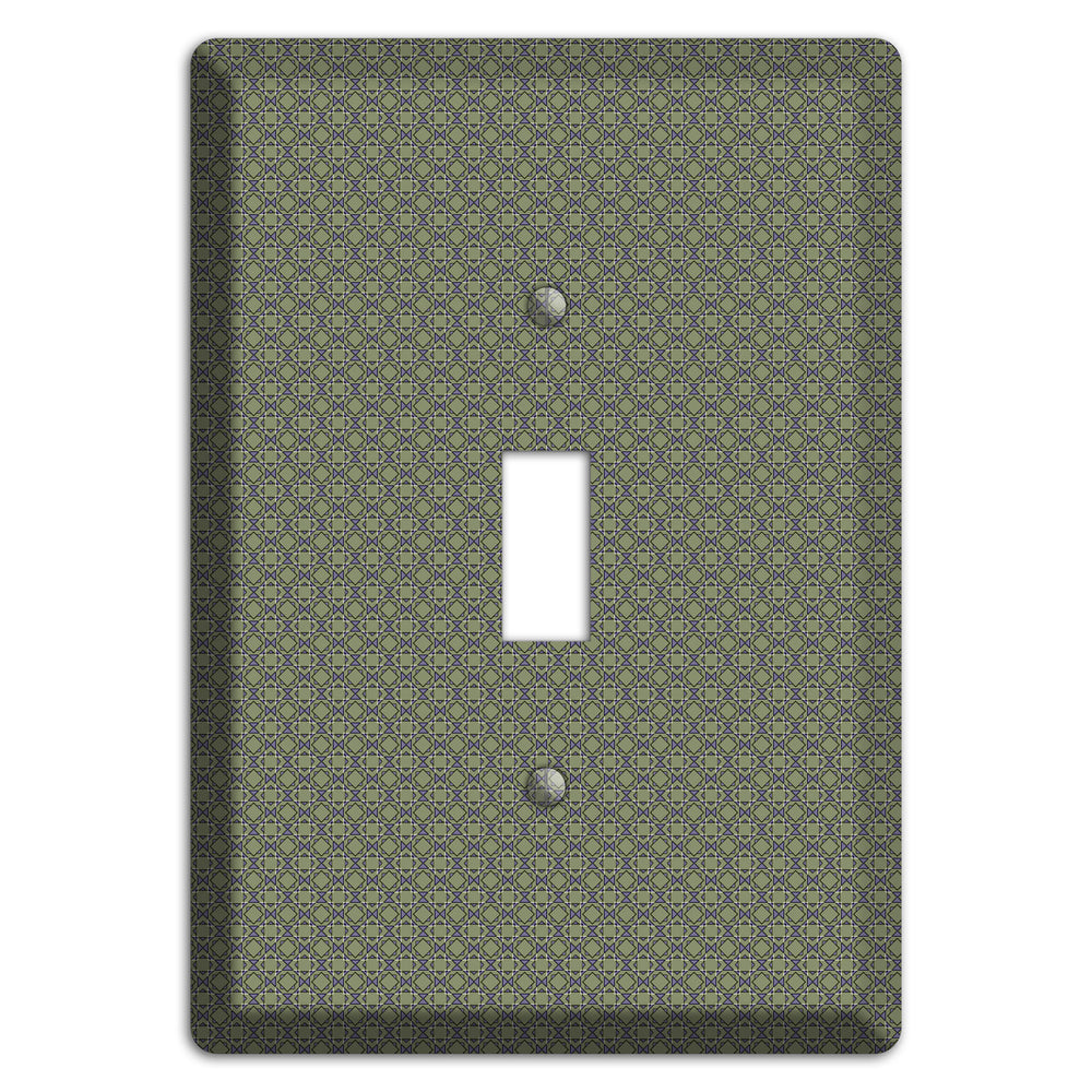 Multi Olive Foulard Cover Plates