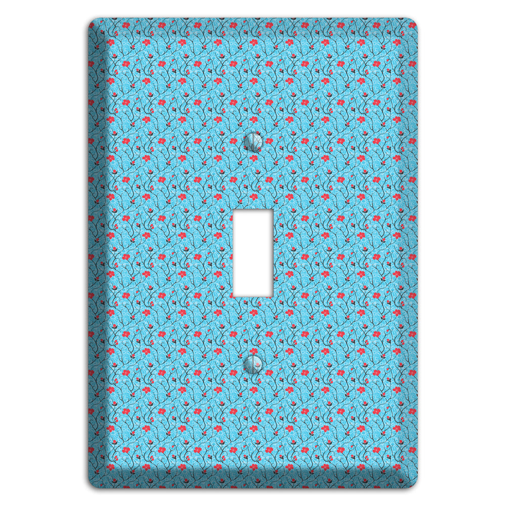 Light Blue Calico Cover Plates