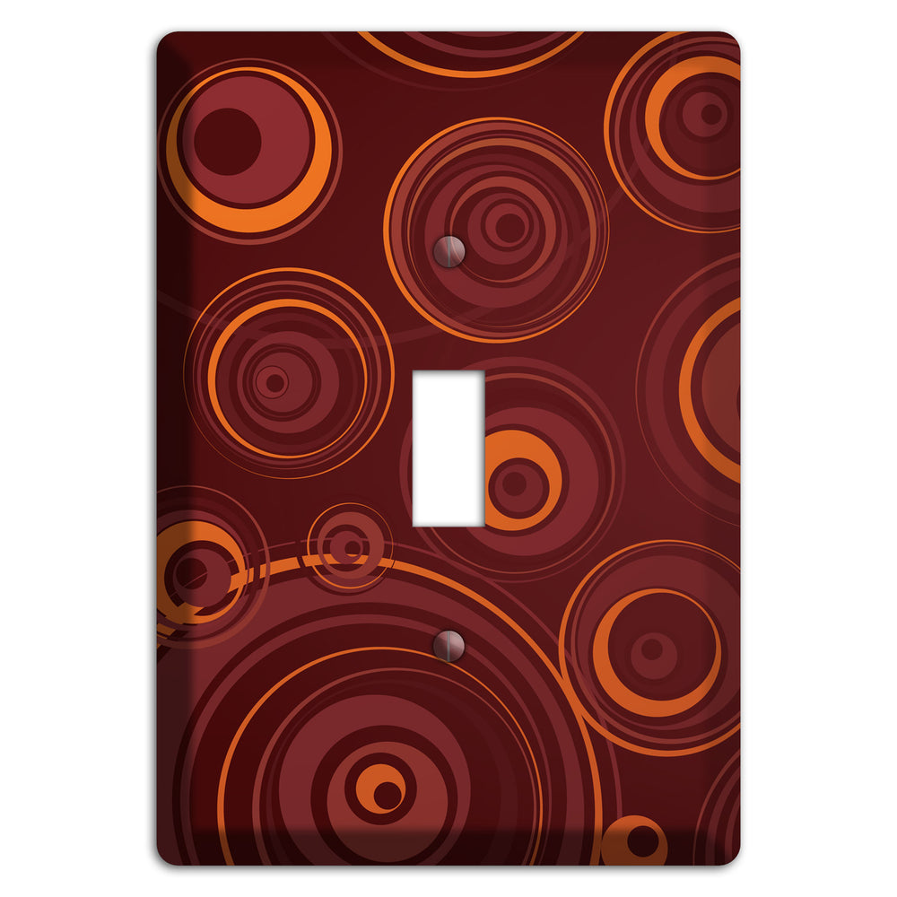 Brown Circles Cover Plates