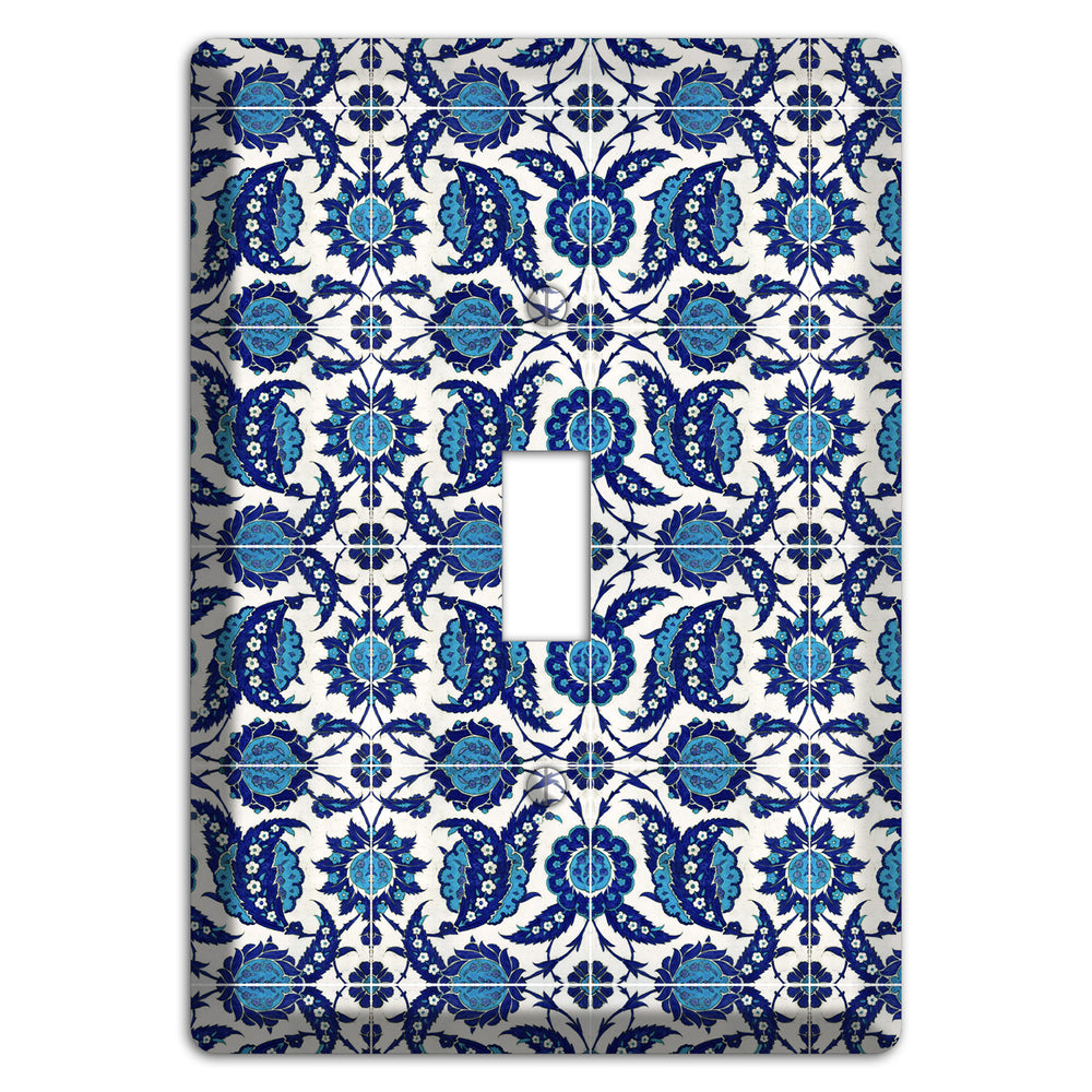 Ornate Paisley Tile Cover Plates