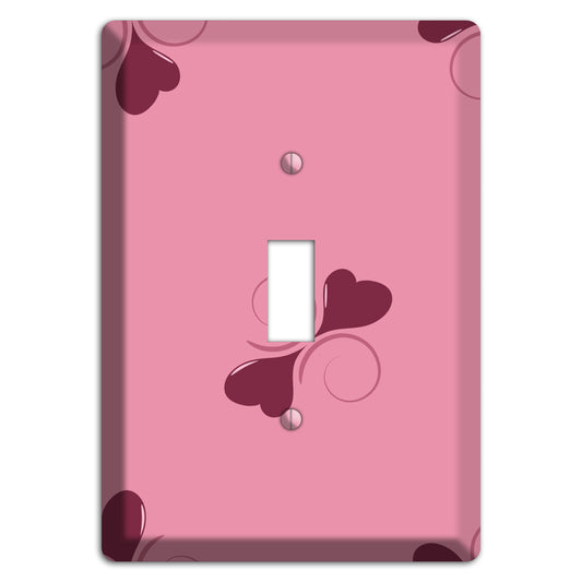 Pink with Hearts Cover Plates