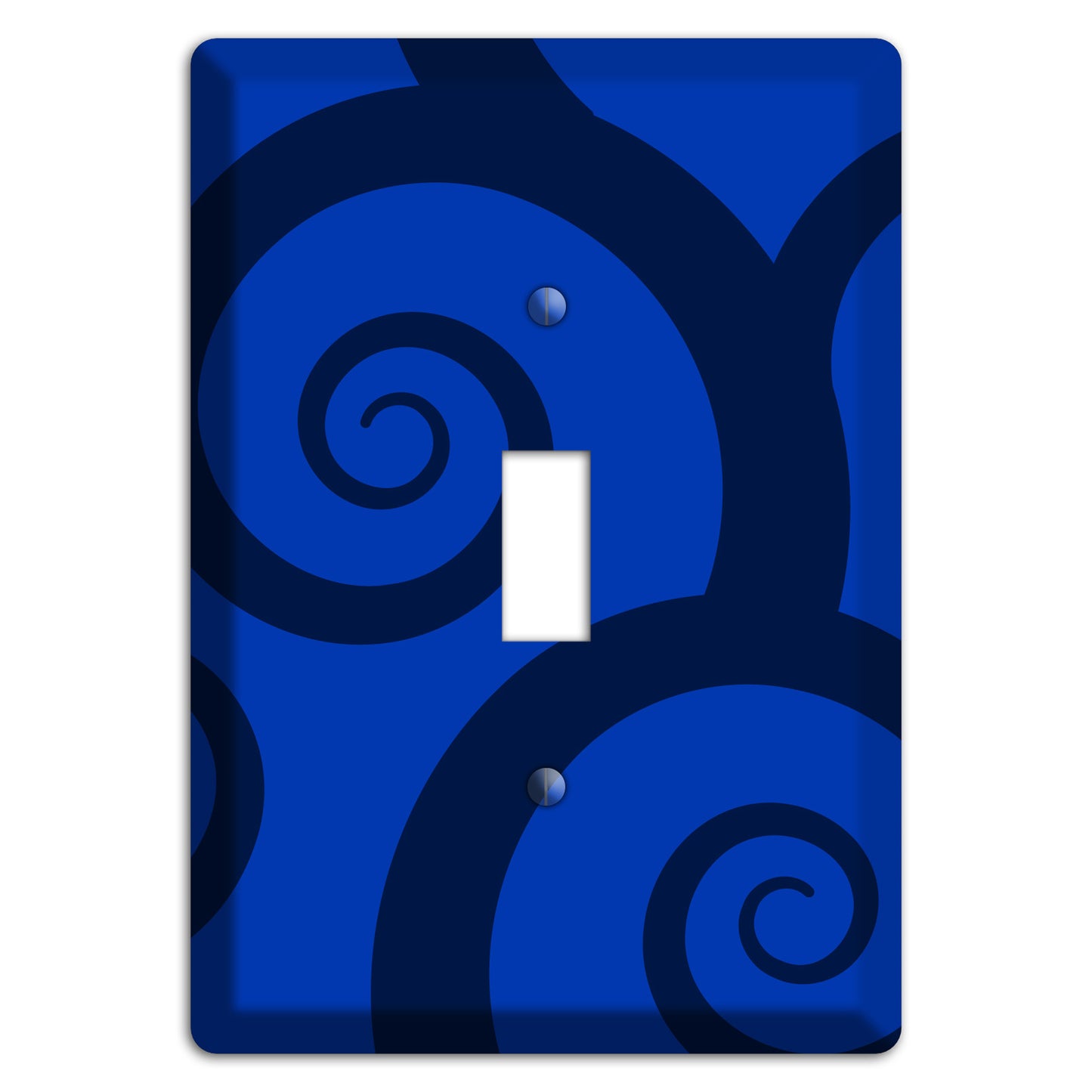 Blue Large Swirl Cover Plates