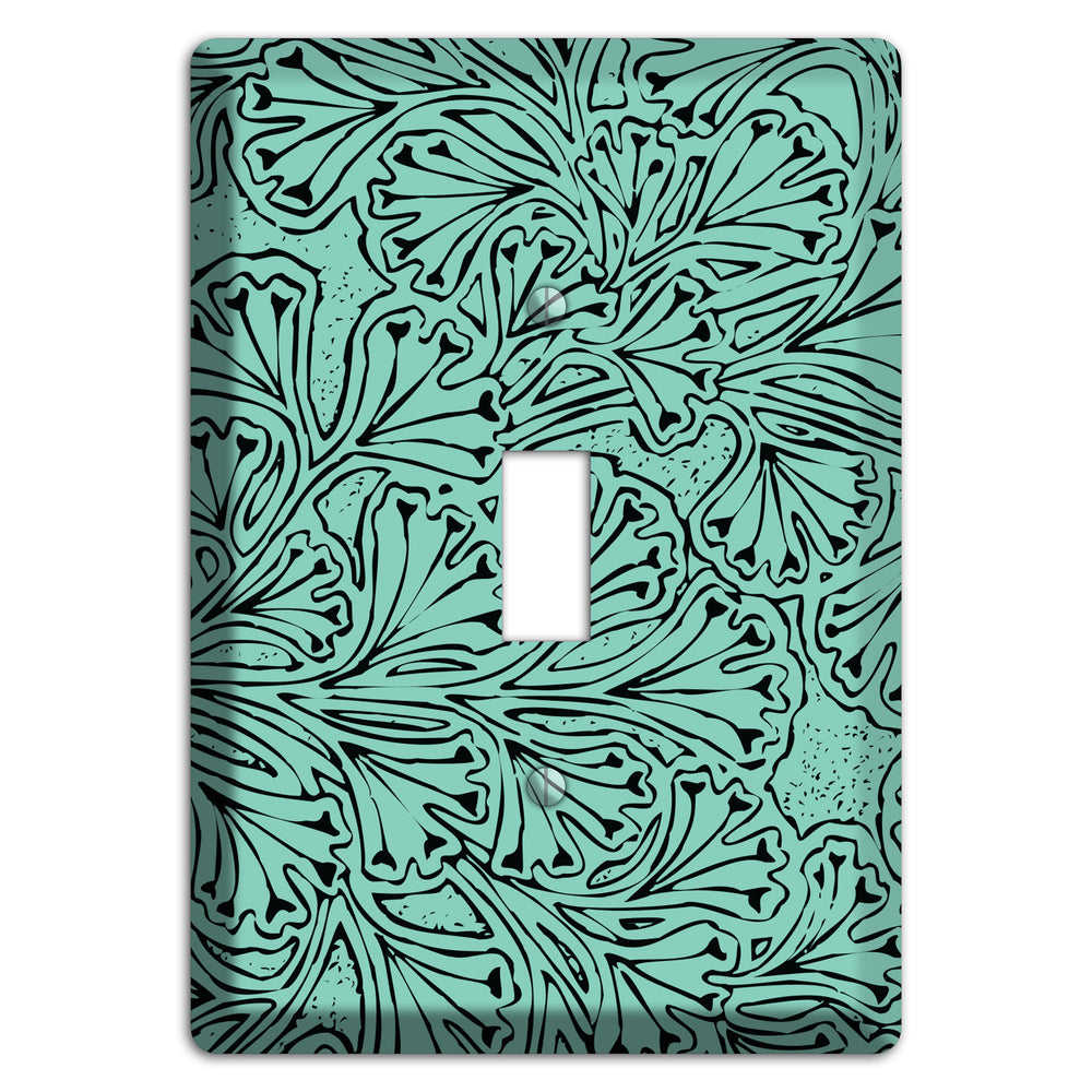 Deco Olive Interlocking Floral Cover Plates