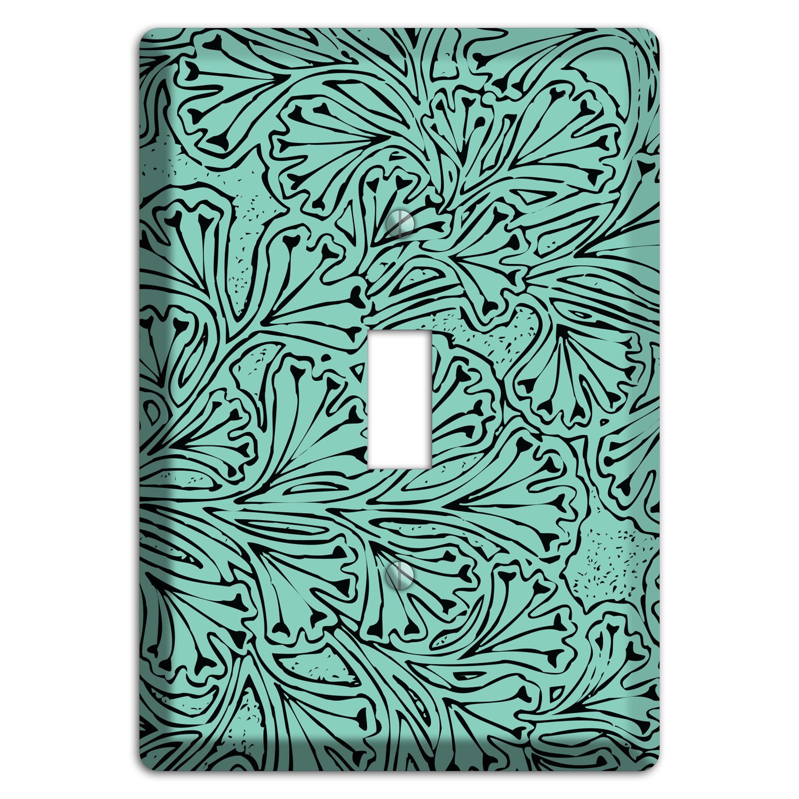 Deco Olive Interlocking Floral Cover Plates