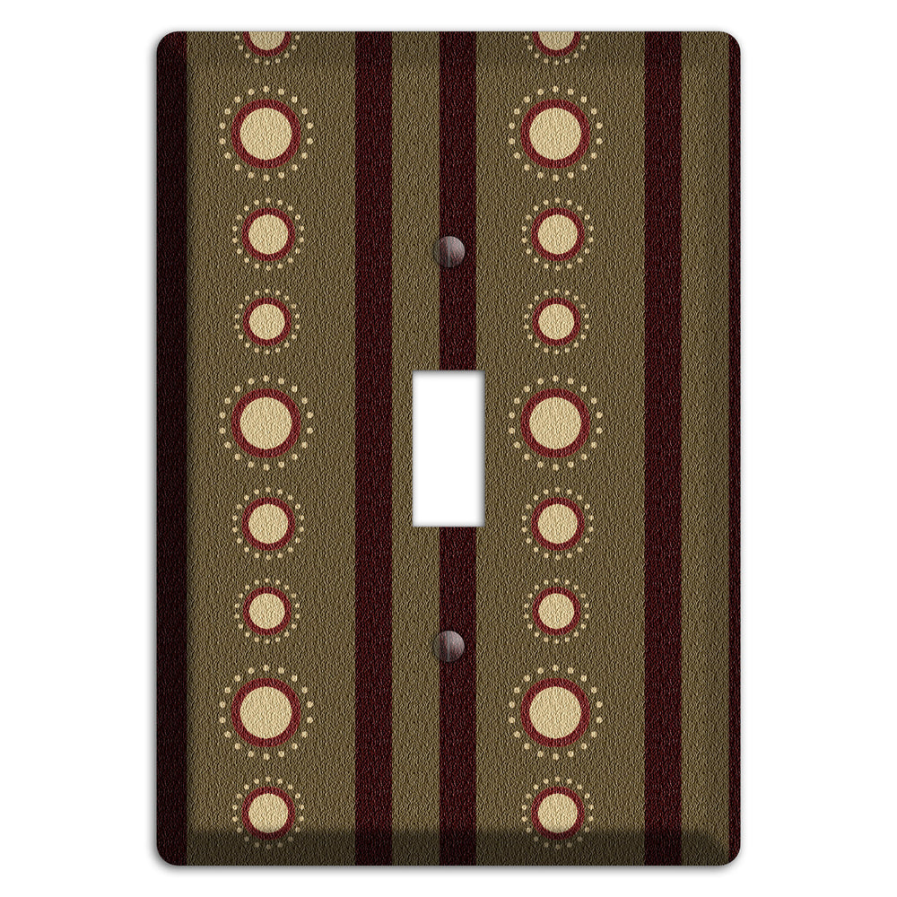 Multi Brown Suzani Cover Plates