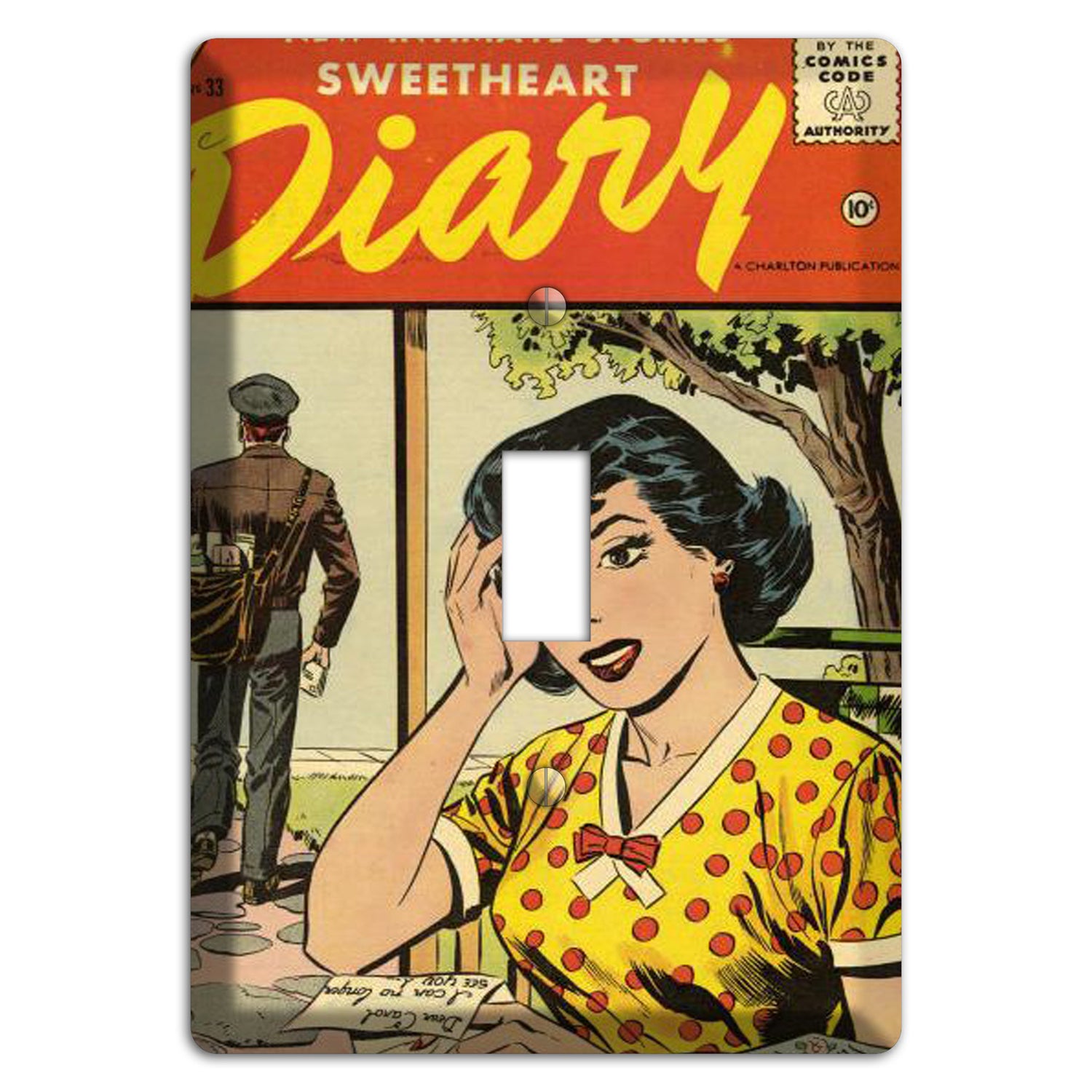 Diary Vintage Comics Cover Plates