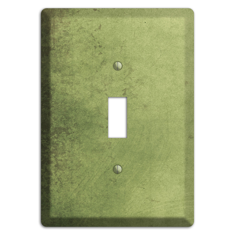 Green Smoke Vintage Grunge Cover Plates