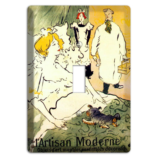 L'artisan Moderne Vintage Poster Cover Plates