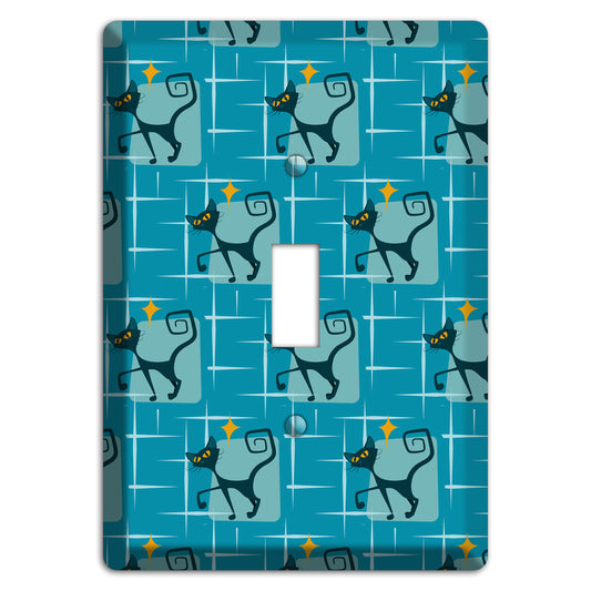 Teal Kitties Cover Plates