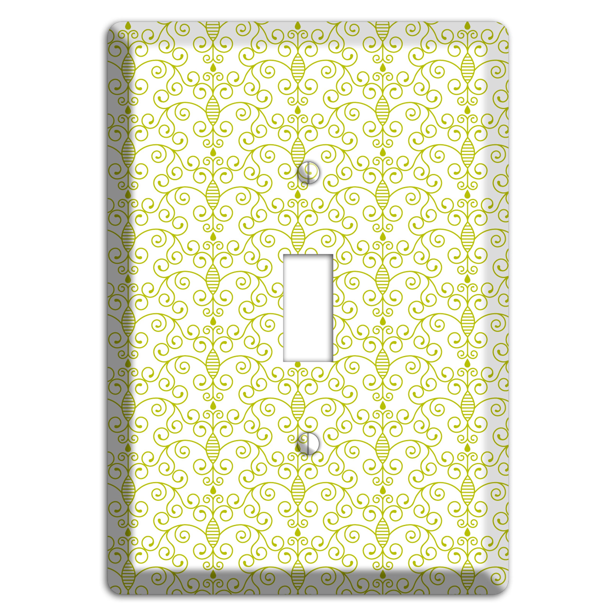 Olive Toile Half Drop Cover Plates