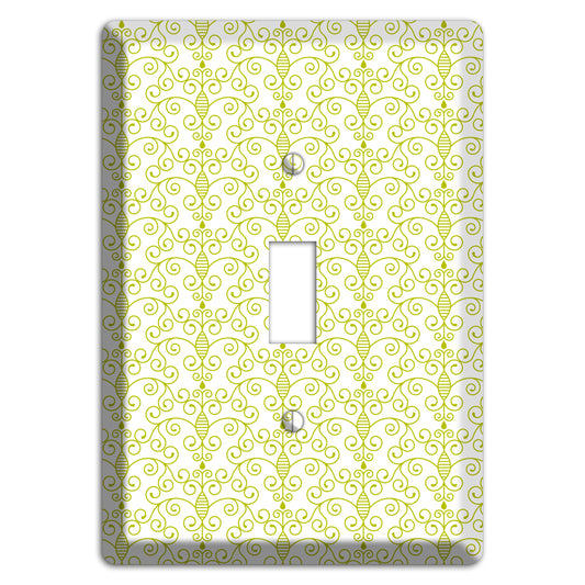 Olive Toile Half Drop Cover Plates