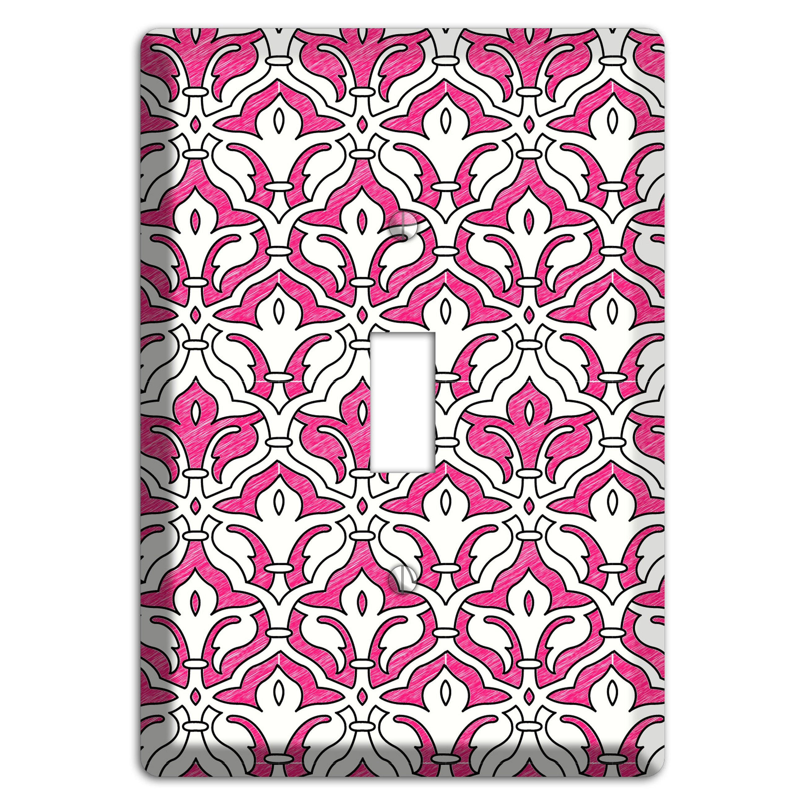 Pink Scallop Tapestry Cover Plates