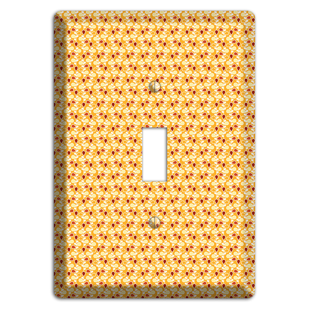 Tiny Yellow Teardrop Vine Cover Plates