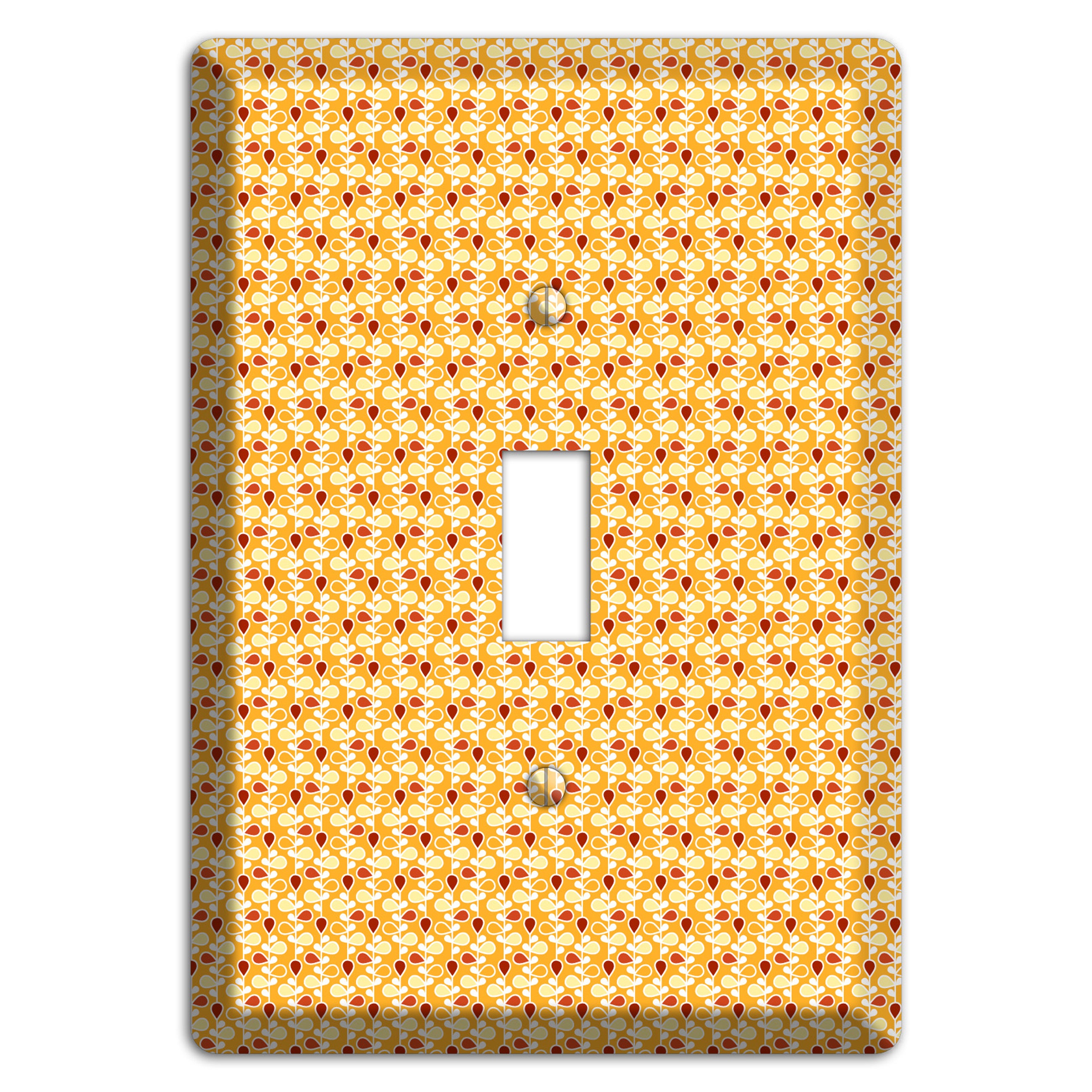 Tiny Yellow Teardrop Vine Cover Plates