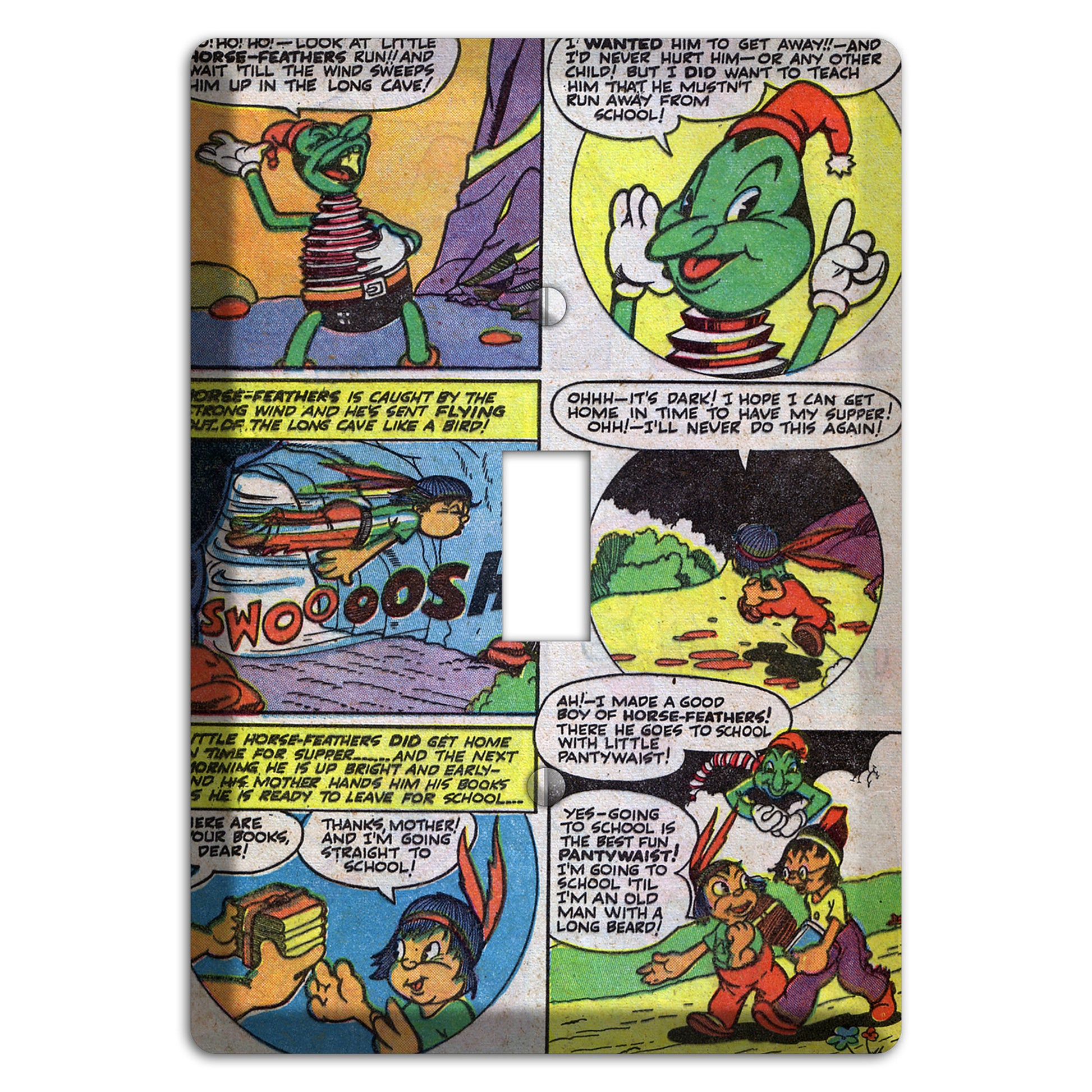 Swooosh Vintage Comics Cover Plates