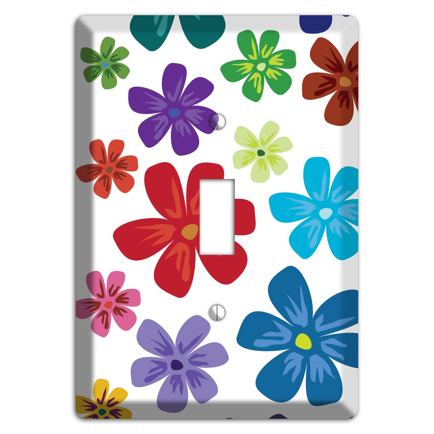 White Flowers Cover Plates